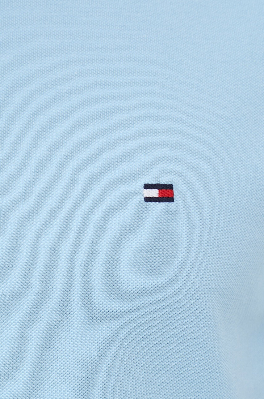 Tommy Hilfiger Памучна тениска с яка - Pepit.bg