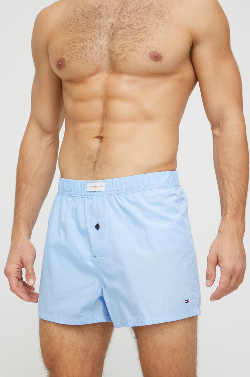 Tommy Hilfiger Памучни боксерки (3 броя) в синьо - Pepit.bg