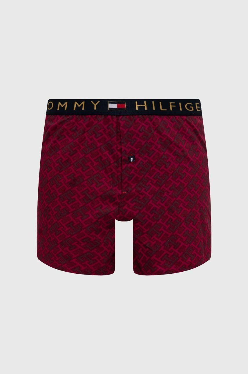 Tommy Hilfiger Памучни Боксерки в бордо - Pepit.bg
