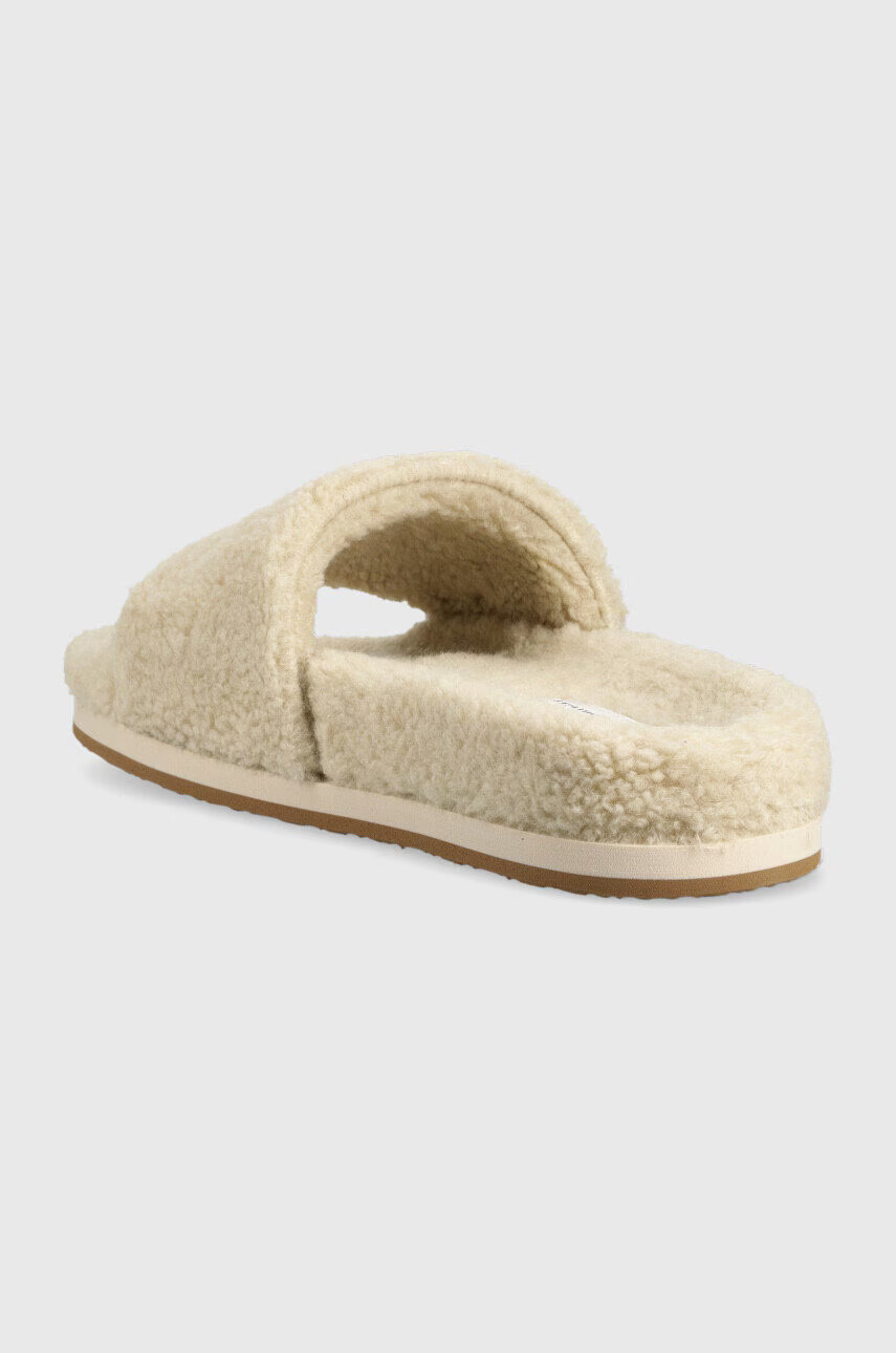 Tommy Hilfiger Пантофи Th Sherpa Fur Slide в бежово - Pepit.bg