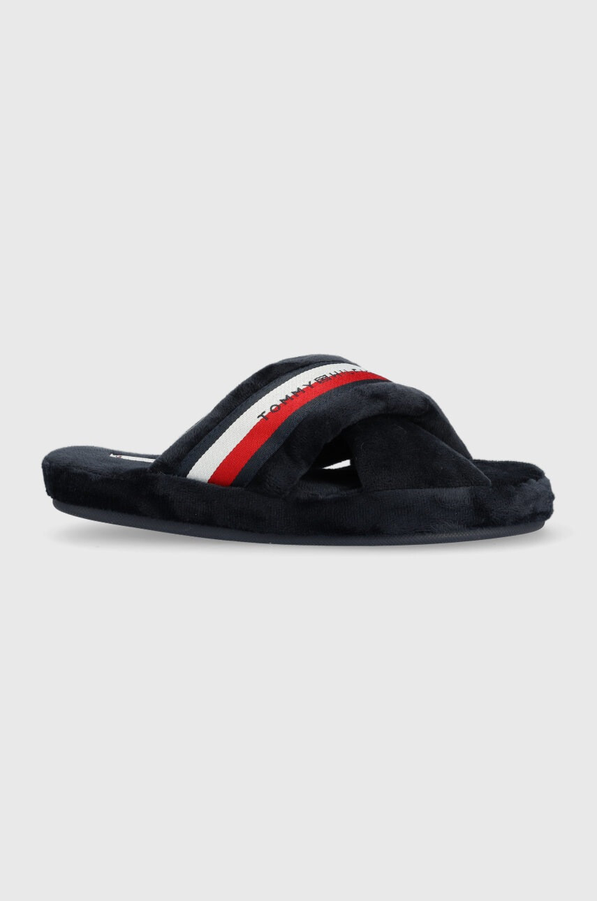 Tommy Hilfiger Пантофи Comfy Home Slippers With Straps в тъмносиньо - Pepit.bg