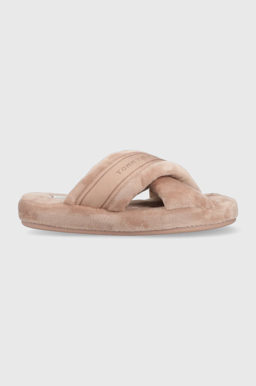Tommy Hilfiger Пантофи Comfy Home Slippers With Straps в бежово - Pepit.bg