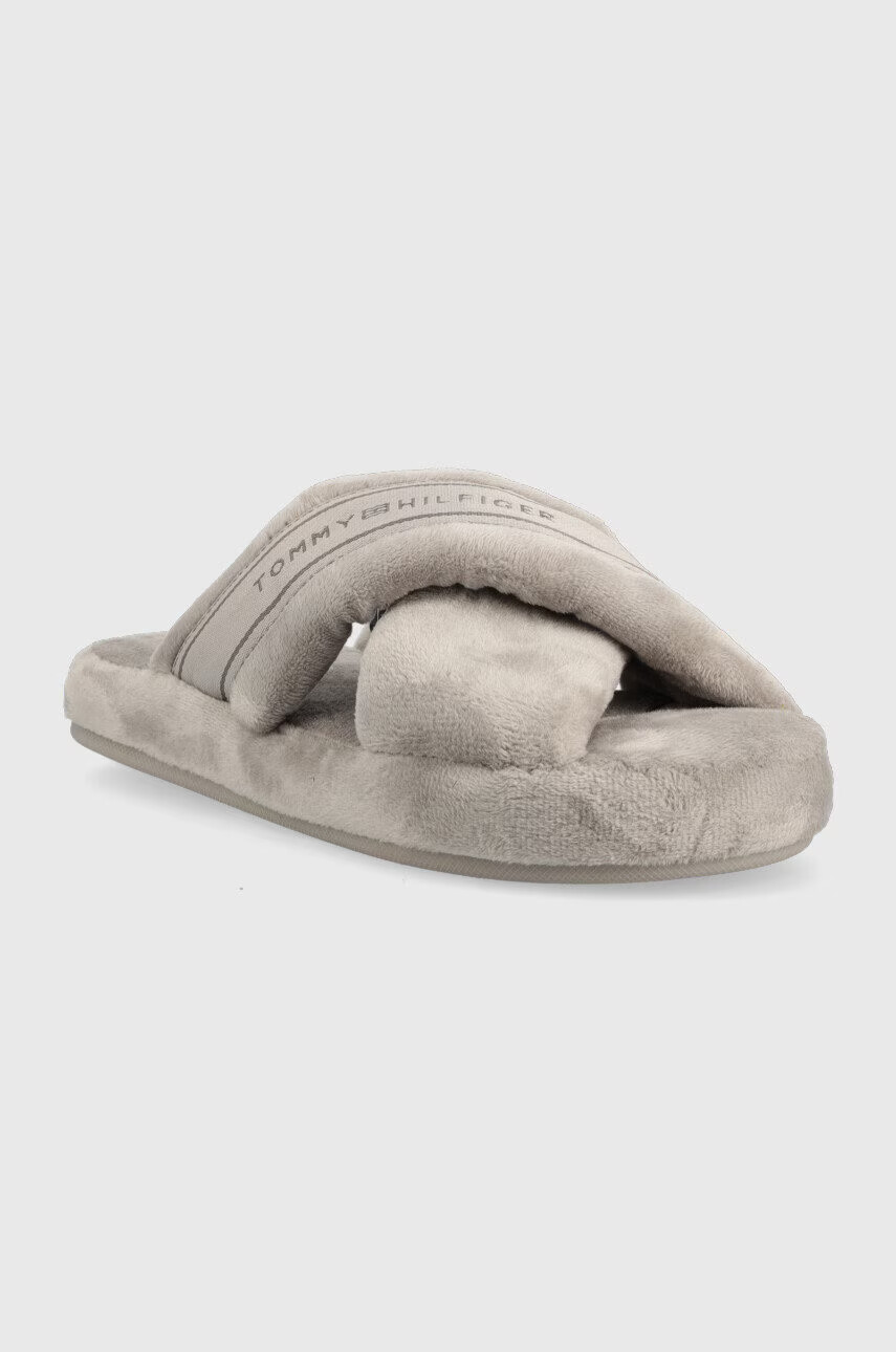Tommy Hilfiger Пантофи Comfy Home Slippers With Straps в сиво - Pepit.bg