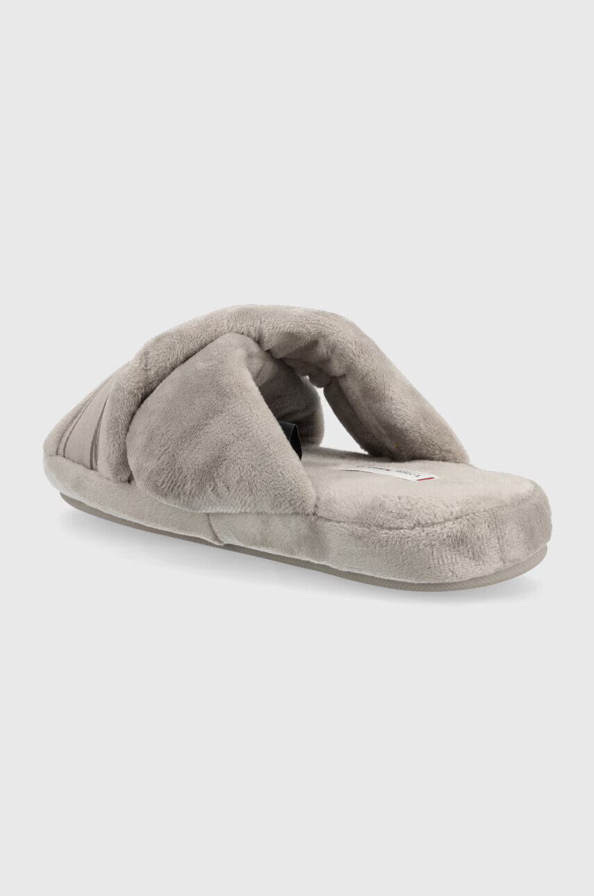 Tommy Hilfiger Пантофи Comfy Home Slippers With Straps в сиво - Pepit.bg