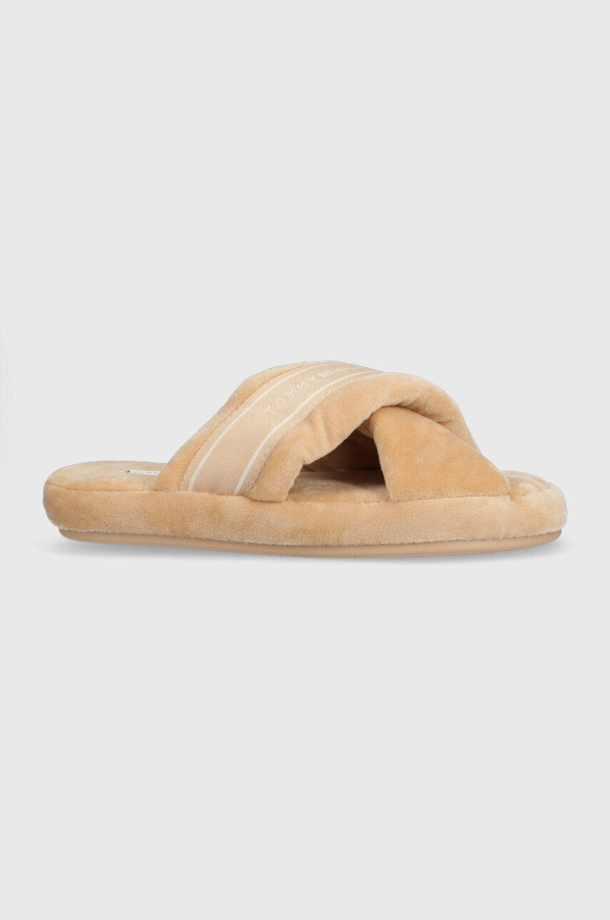 Tommy Hilfiger Пантофи Comfy Home Slippers With Straps в бежово - Pepit.bg