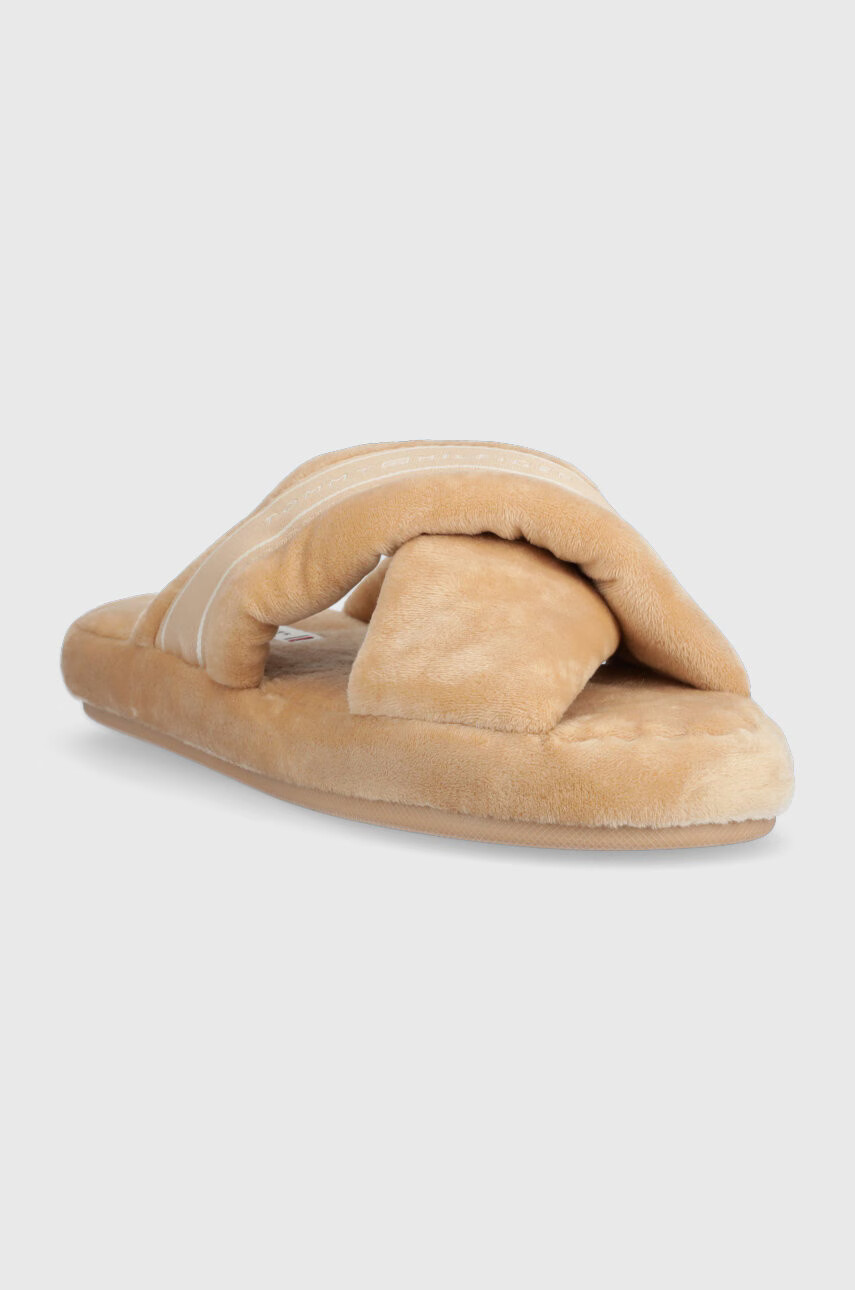Tommy Hilfiger Пантофи Comfy Home Slippers With Straps в бежово - Pepit.bg