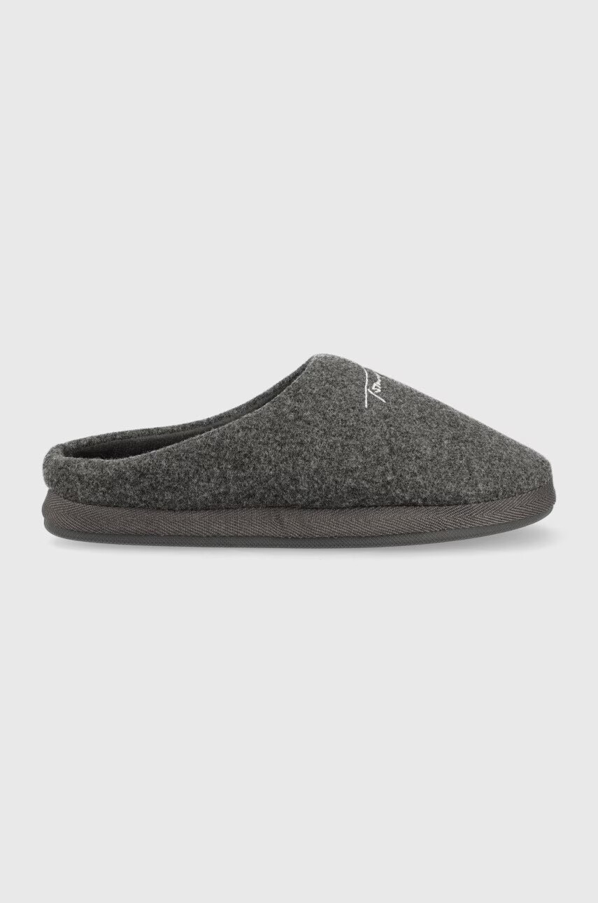 Tommy Hilfiger Пантофи Home Slipper Felt в сиво - Pepit.bg