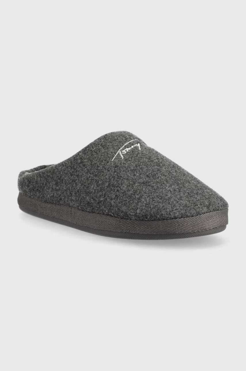 Tommy Hilfiger Пантофи Home Slipper Felt в сиво - Pepit.bg