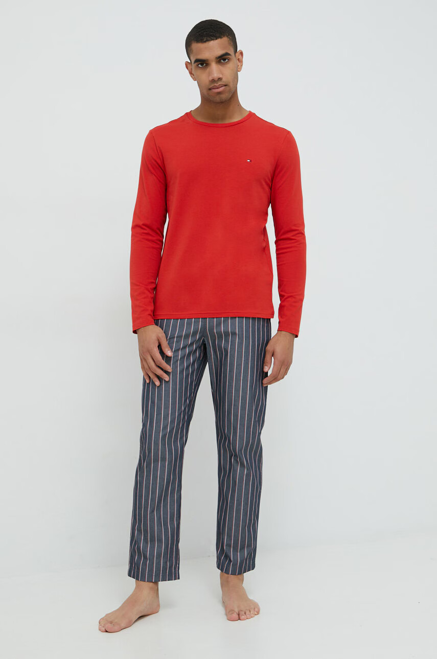 Tommy Hilfiger Пижама мъжка с изчистен дизайн - Pepit.bg