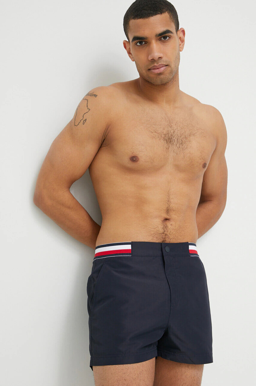 Tommy Hilfiger Плувни шорти в тъмносиньо - Pepit.bg