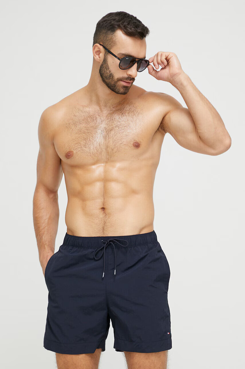Tommy Hilfiger Плувни шорти в тъмносиньо - Pepit.bg