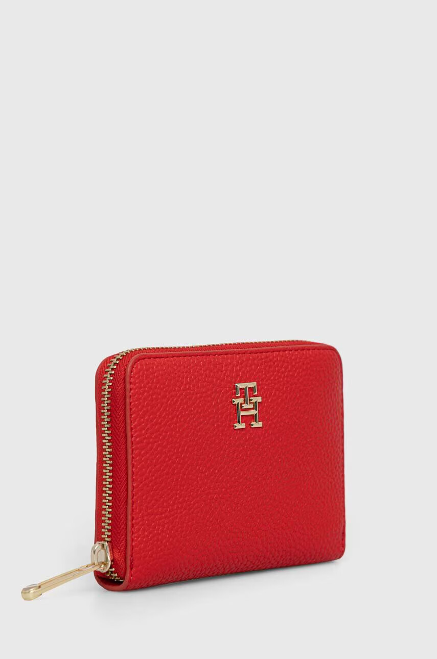 Tommy Hilfiger Портфейл дамски в червено - Pepit.bg