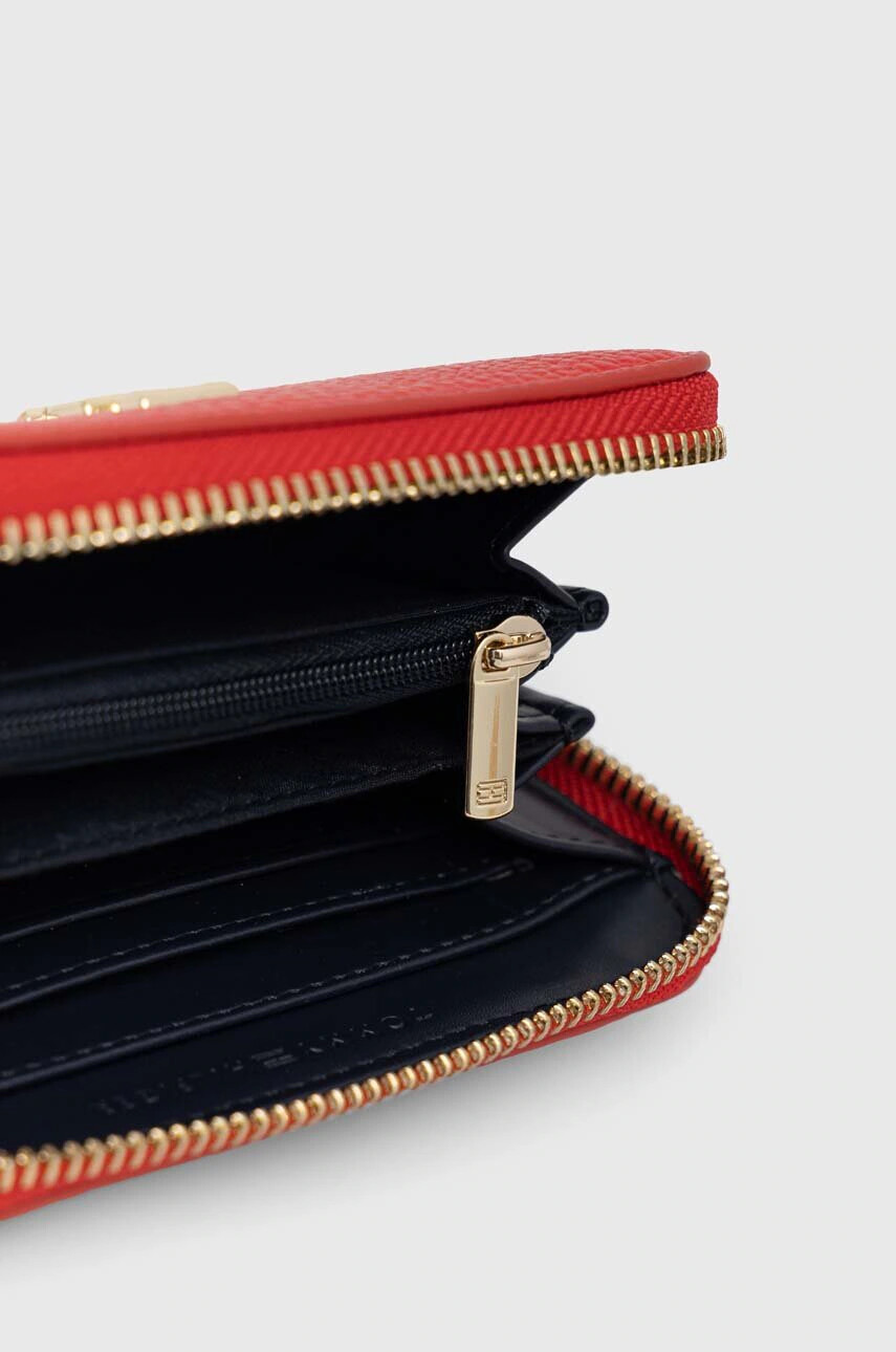Tommy Hilfiger Портфейл дамски в червено - Pepit.bg