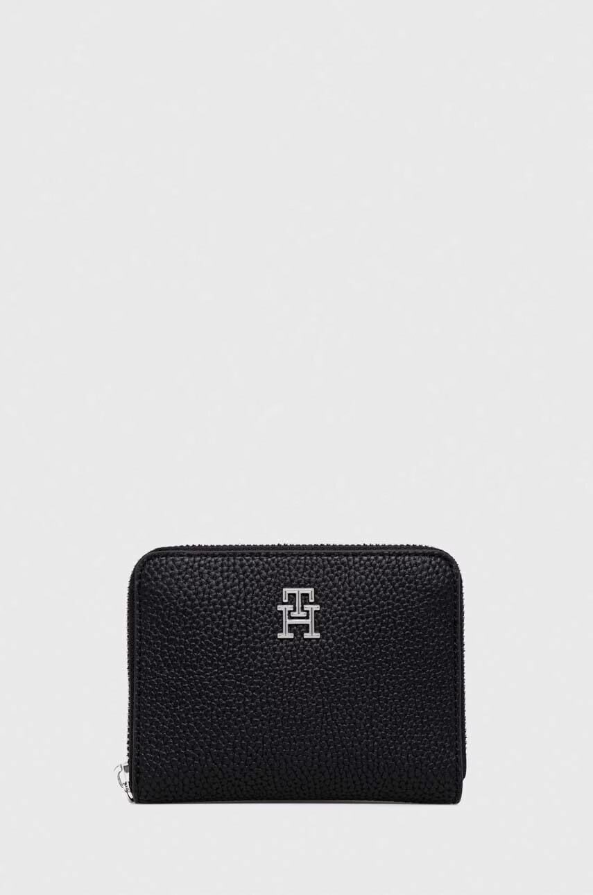 Tommy Hilfiger Портфейл дамски в черно - Pepit.bg
