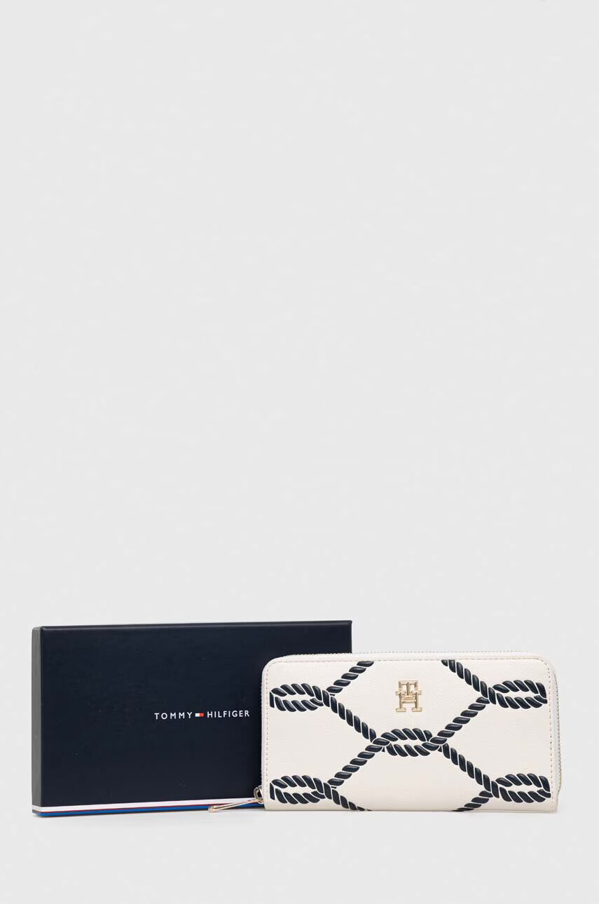 Tommy Hilfiger Портфейл дамски в бяло - Pepit.bg