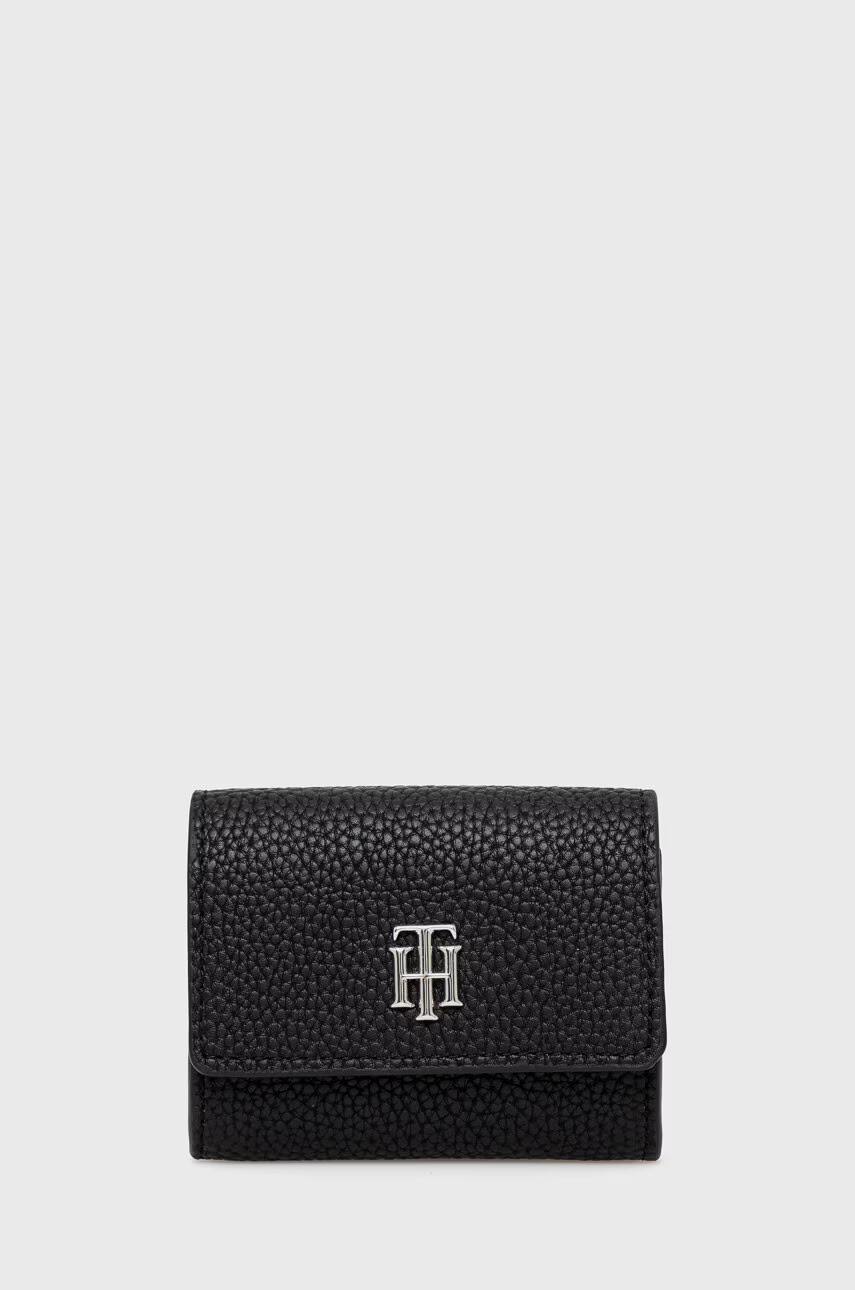 Tommy Hilfiger Портфейл дамски в черно - Pepit.bg