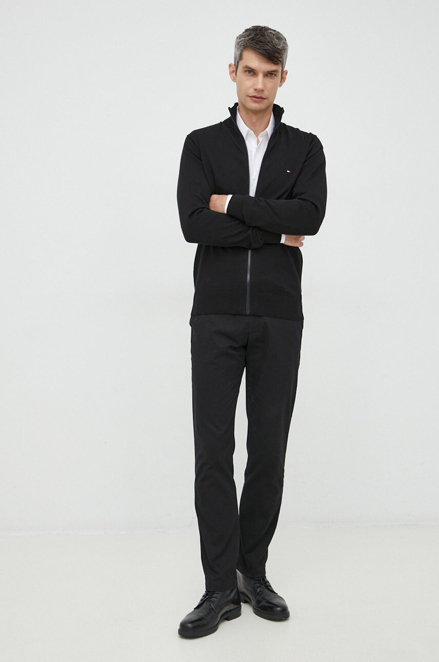 Tommy Hilfiger Пуловер мъжки в черно - Pepit.bg