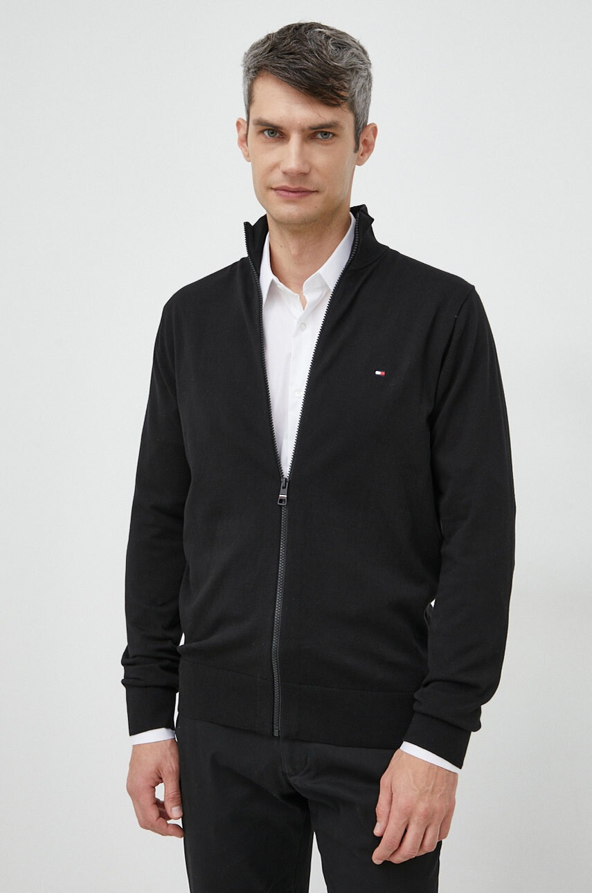 Tommy Hilfiger Пуловер мъжки в черно - Pepit.bg
