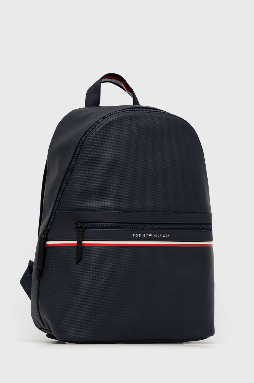 Tommy Hilfiger Раница в тъмносиньо голям размер с изчистен дизайн - Pepit.bg