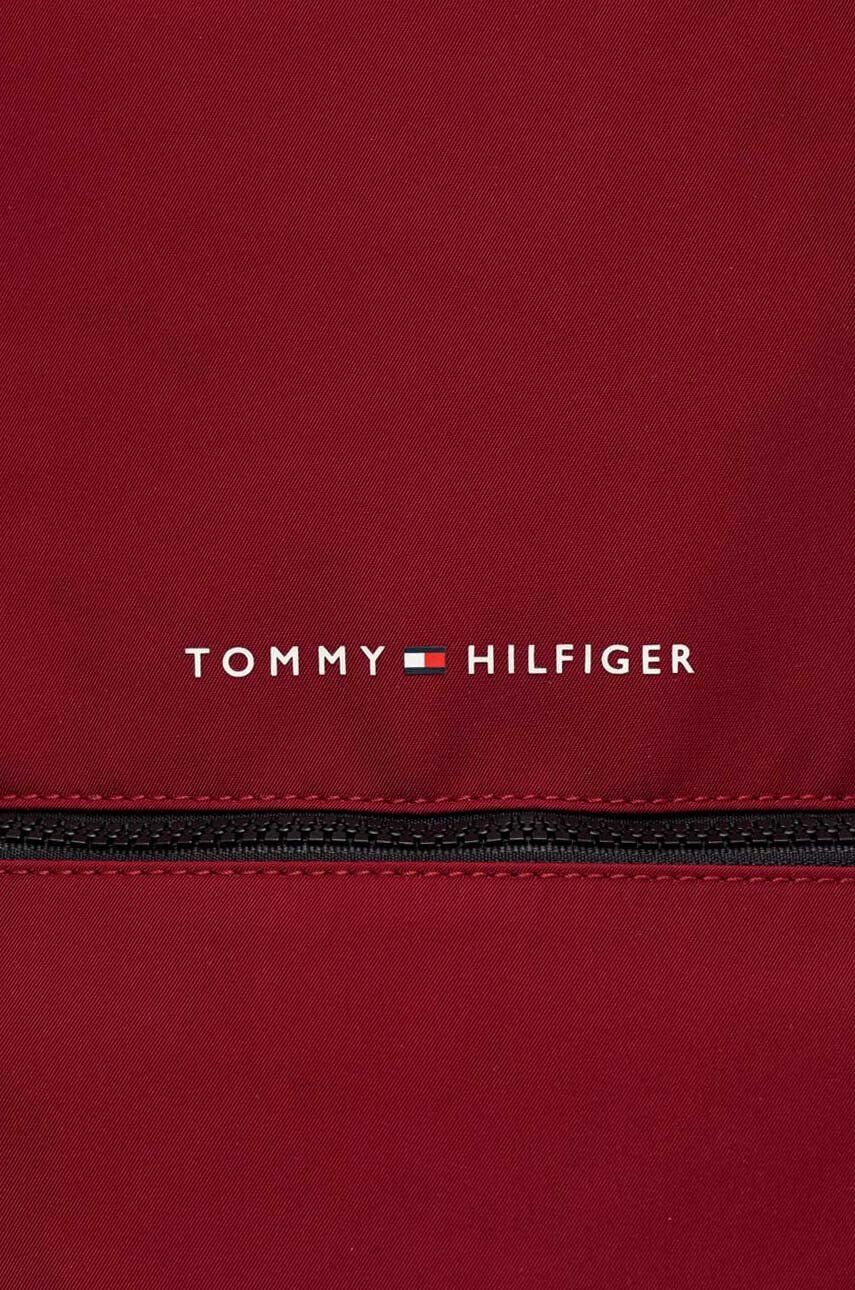 Tommy Hilfiger Раница в бордо голям размер с изчистен дизайн - Pepit.bg