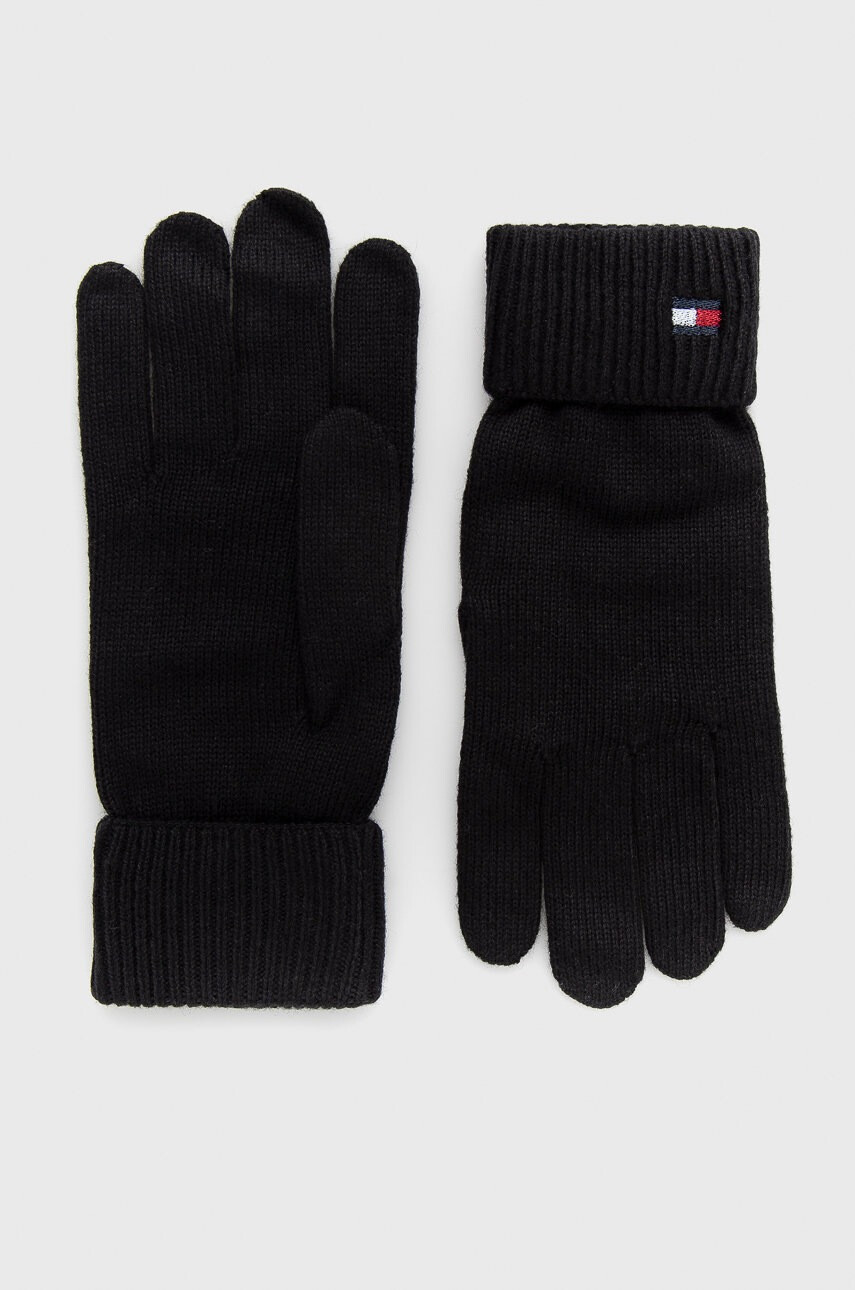 Tommy Hilfiger Ръкавици дамски в черно - Pepit.bg