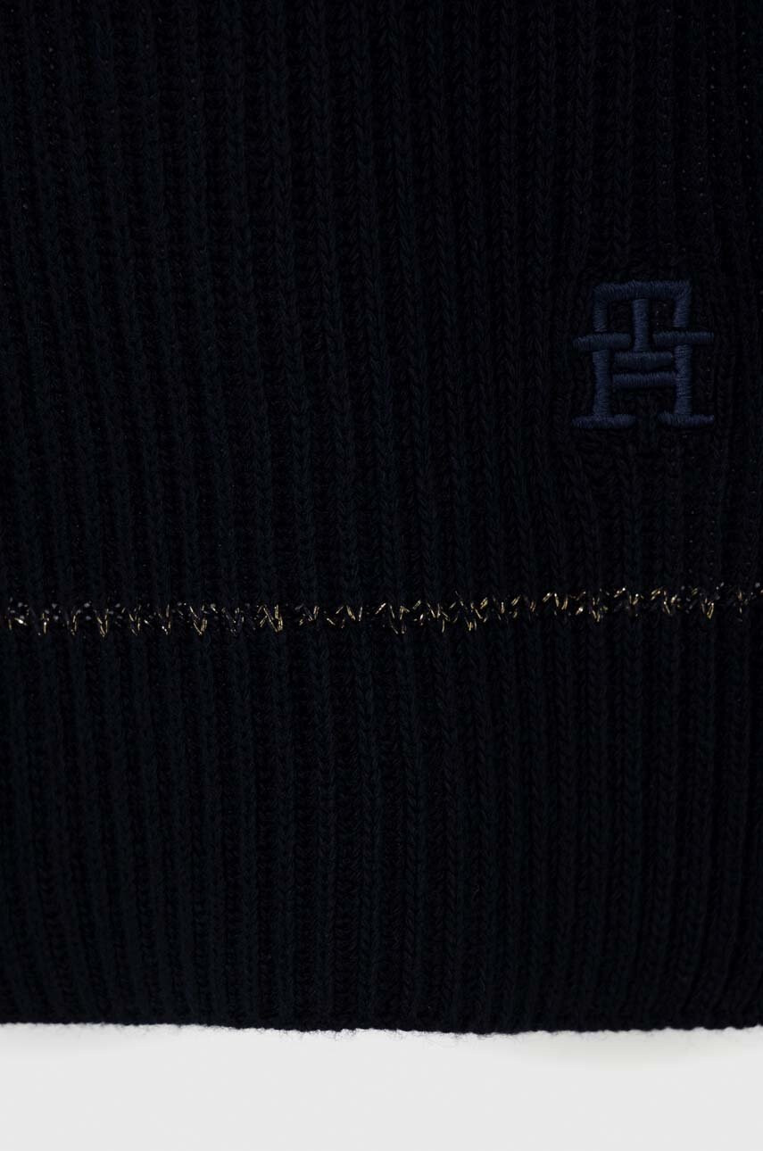 Tommy Hilfiger Шал с вълна в тъмносиньо с принт - Pepit.bg