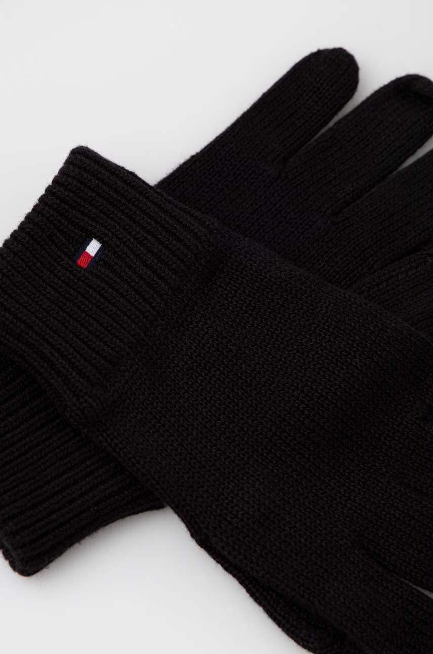 Tommy Hilfiger Шапка и ръкавици в черно - Pepit.bg