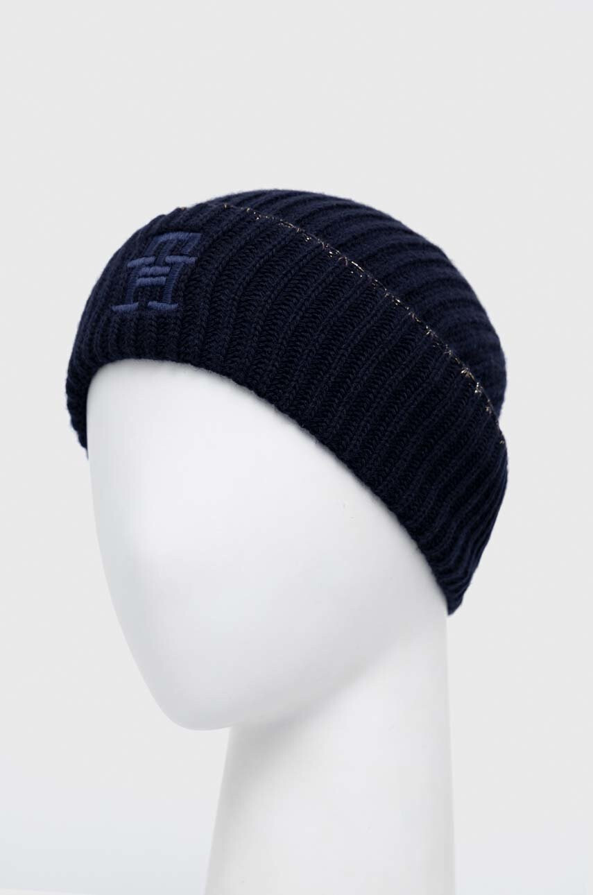 Tommy Hilfiger Шапка с вълна в тъмносиньо - Pepit.bg