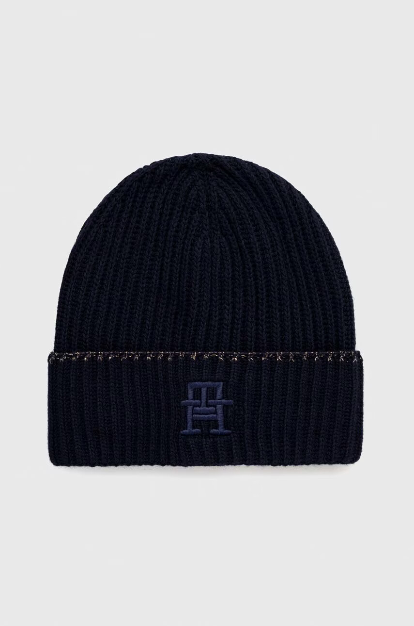 Tommy Hilfiger Шапка с вълна в тъмносиньо - Pepit.bg