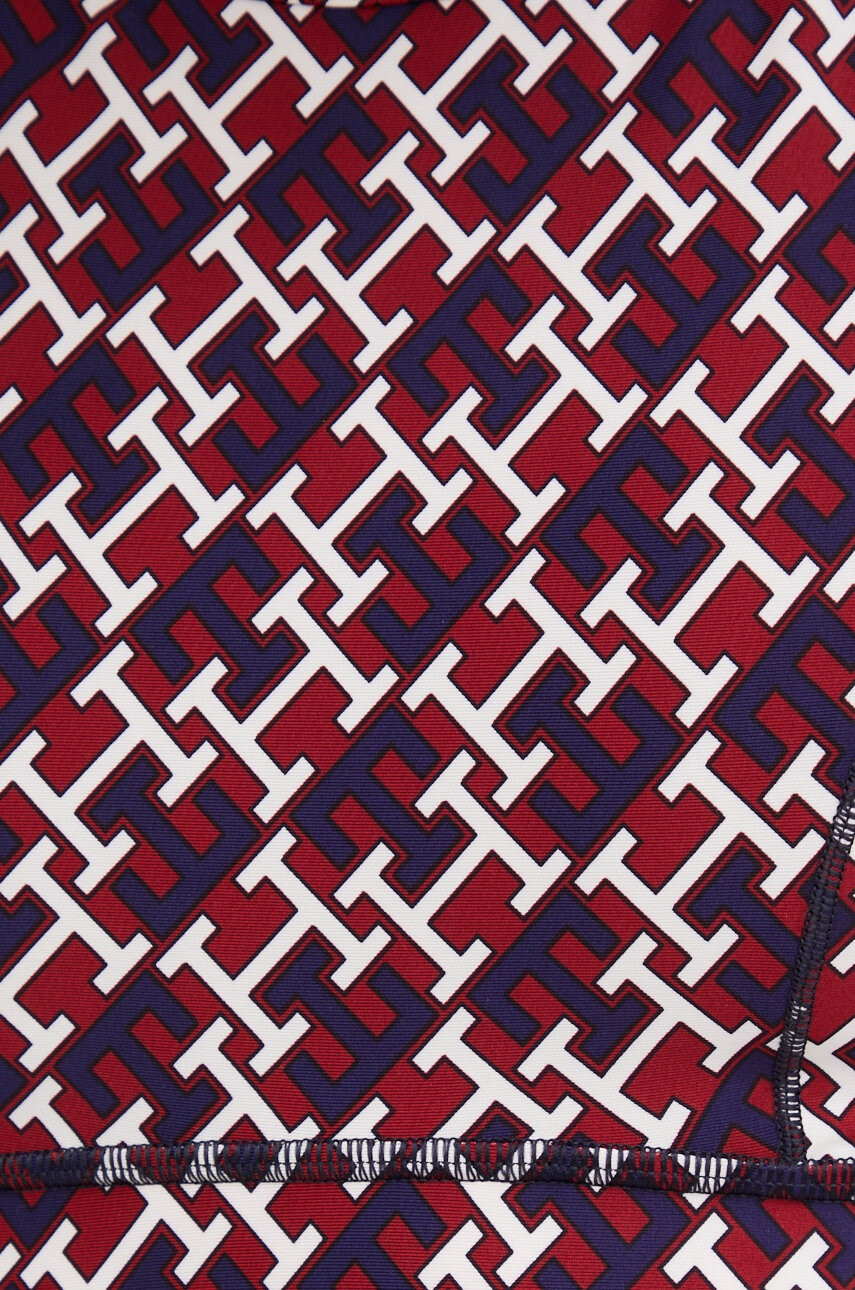 Tommy Hilfiger Спортен сутиен в бордо с десен - Pepit.bg