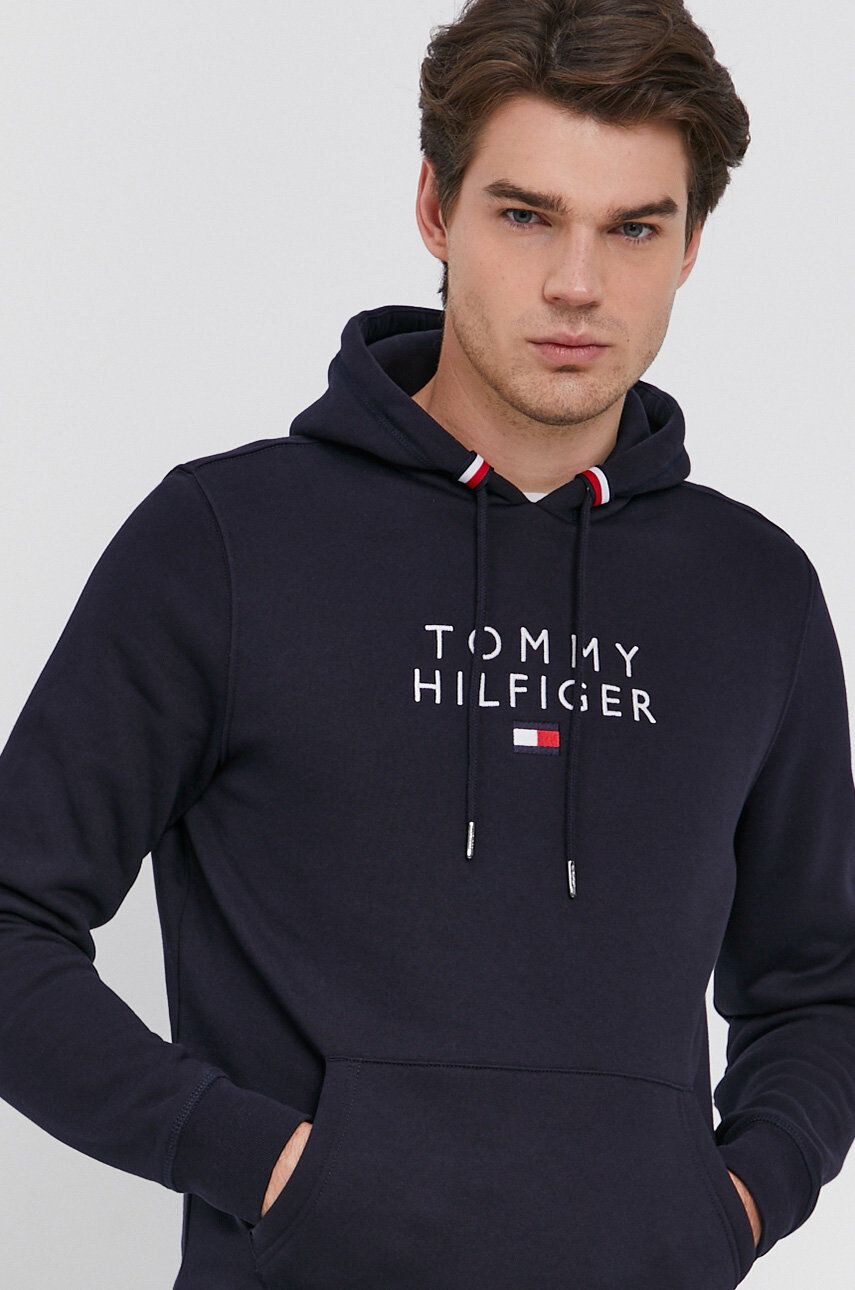 Tommy Hilfiger Суичър мъжки в тъмносиньо с апликация - Pepit.bg