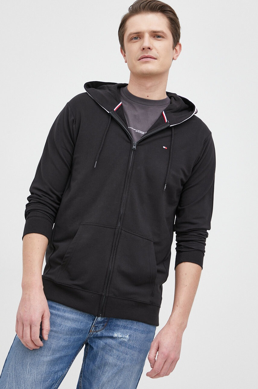 Tommy Hilfiger Суичър мъжки в черно - Pepit.bg