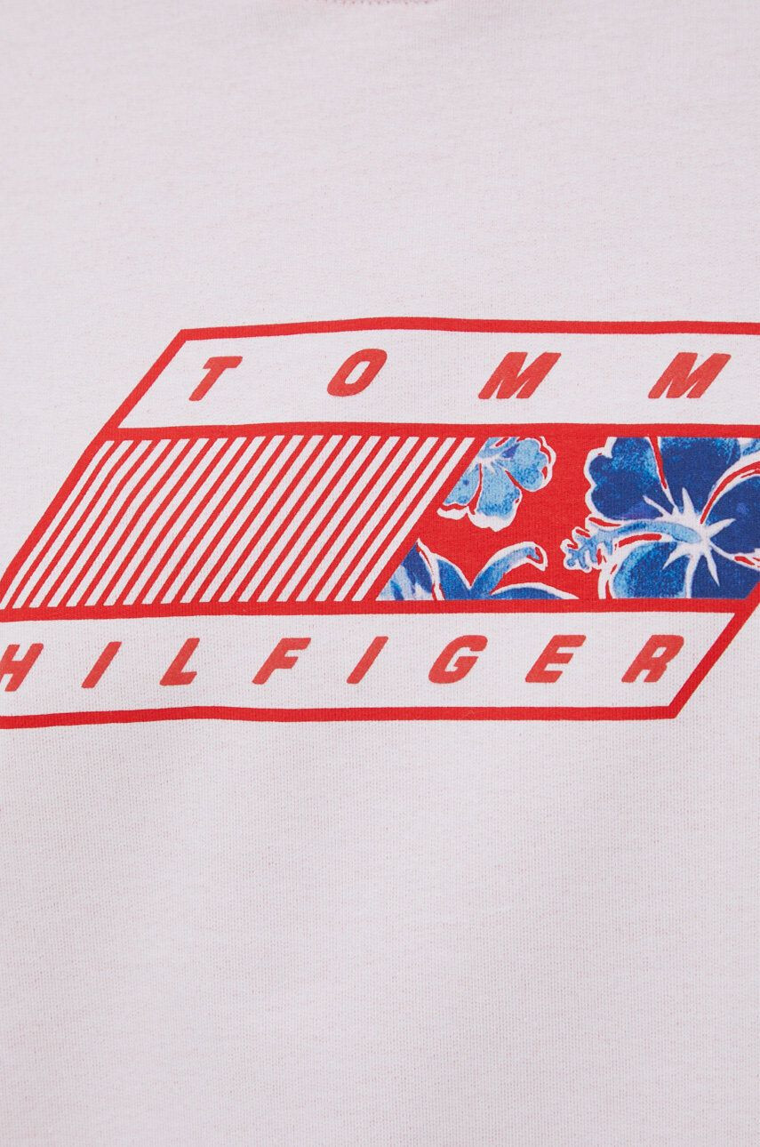 Tommy Hilfiger Суичър дамска в розово с принт - Pepit.bg