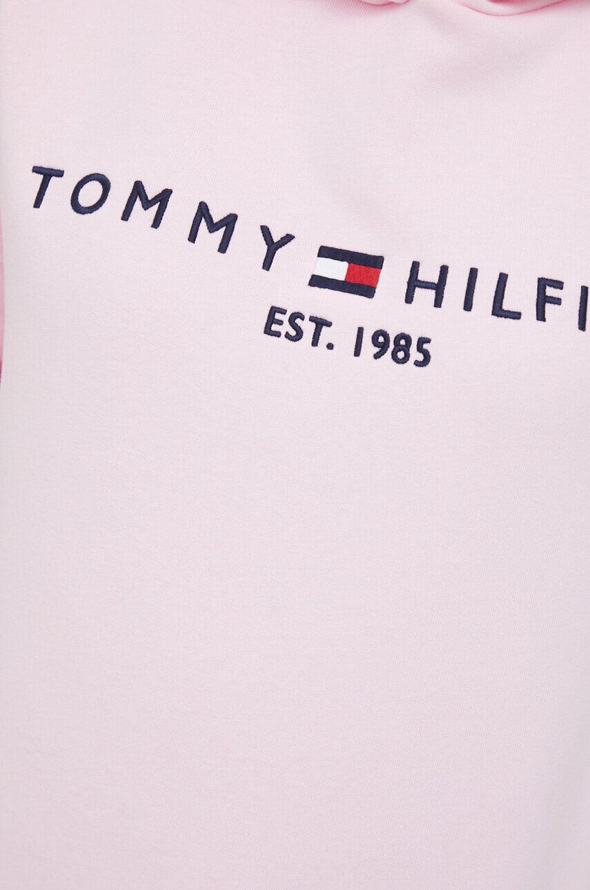 Tommy Hilfiger Суичър в розово с качулка с апликация - Pepit.bg