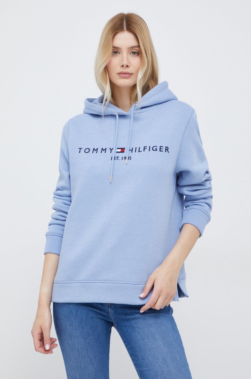 Tommy Hilfiger Суичър в бяло с апликация - Pepit.bg