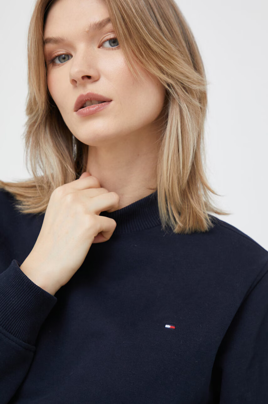 Tommy Hilfiger Суичър в тъмносиньо с изчистен дизайн - Pepit.bg