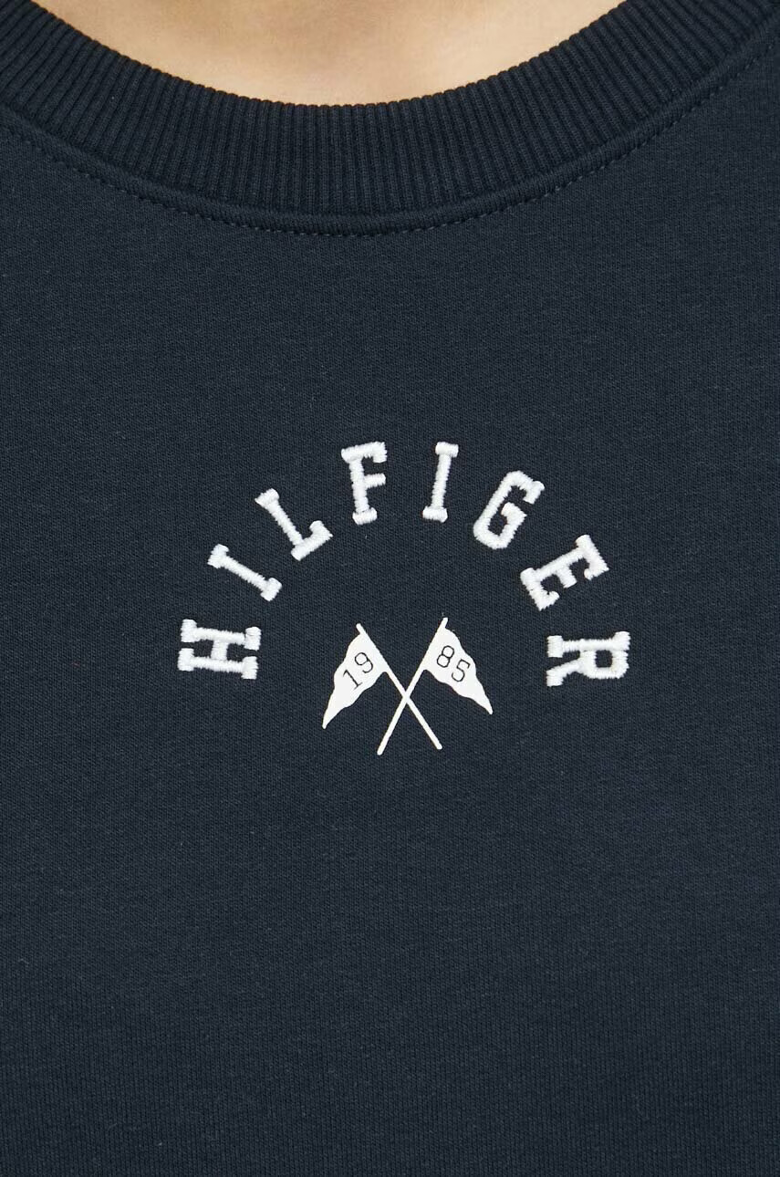 Tommy Hilfiger Суичър в тъмносиньо с апликация - Pepit.bg