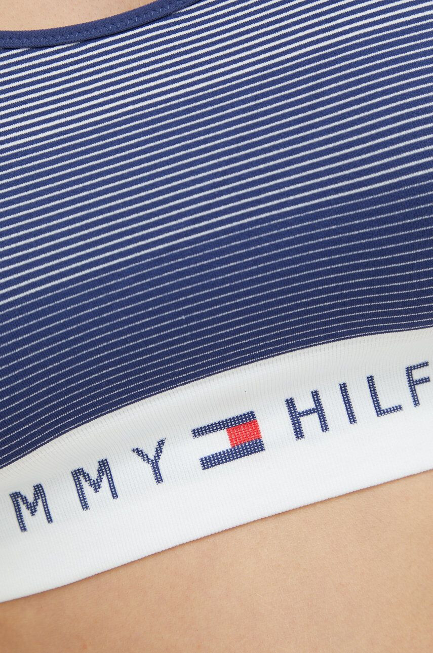 Tommy Hilfiger Сутиен в тъмносиньо с десен - Pepit.bg