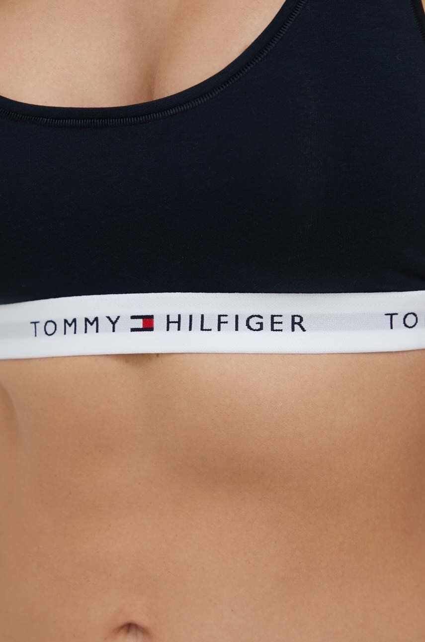 Tommy Hilfiger Сутиен в тъмносиньо с изчистен дизайн - Pepit.bg