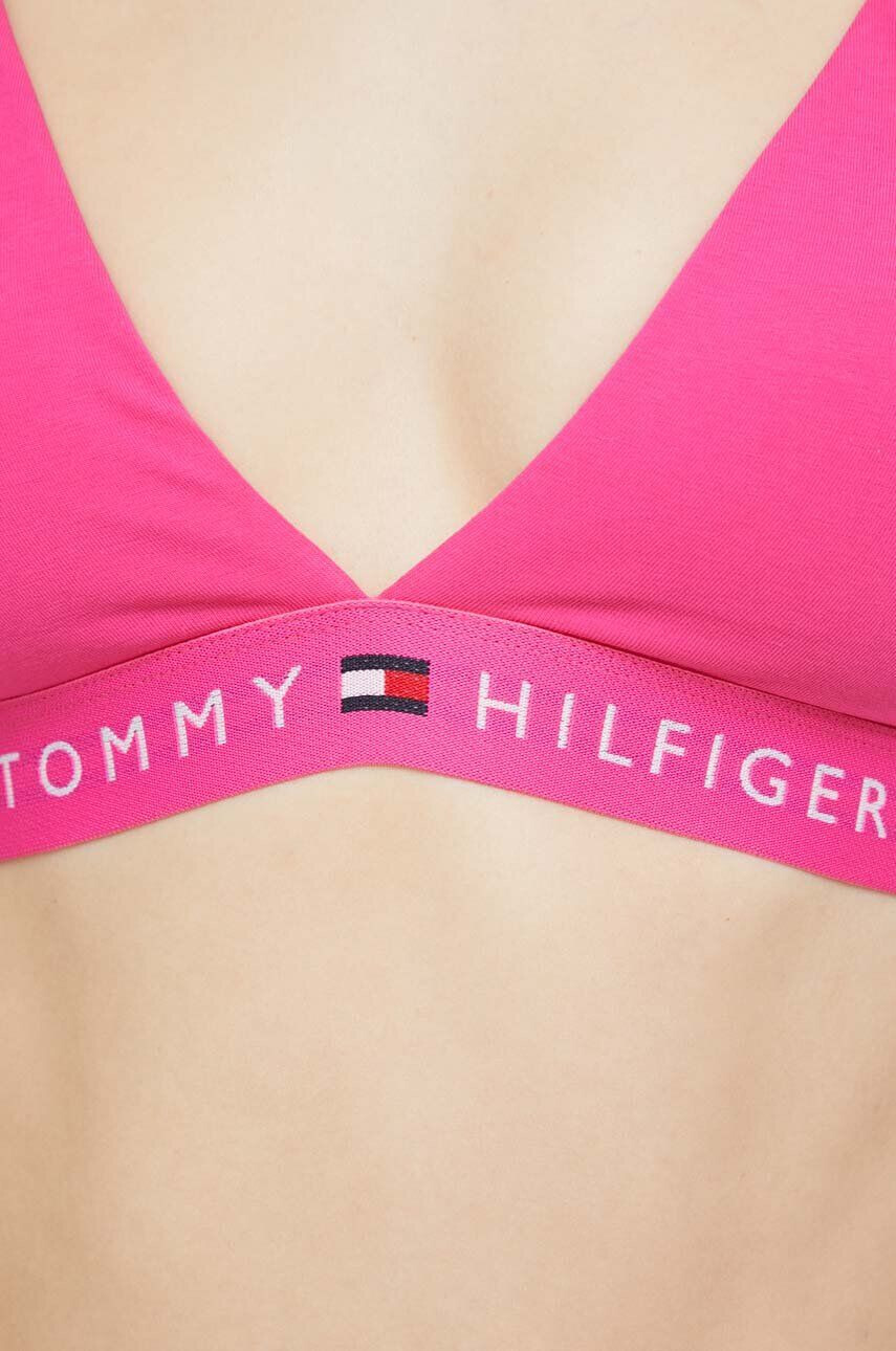 Tommy Hilfiger Сутиен в розово с изчистен дизайн - Pepit.bg