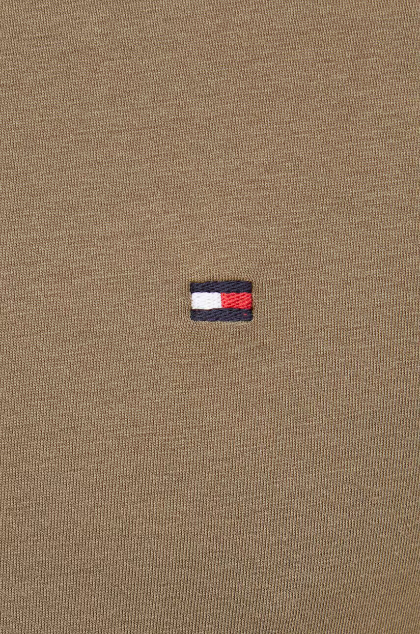 Tommy Hilfiger Тениска в зелено с изчистен дизайн - Pepit.bg