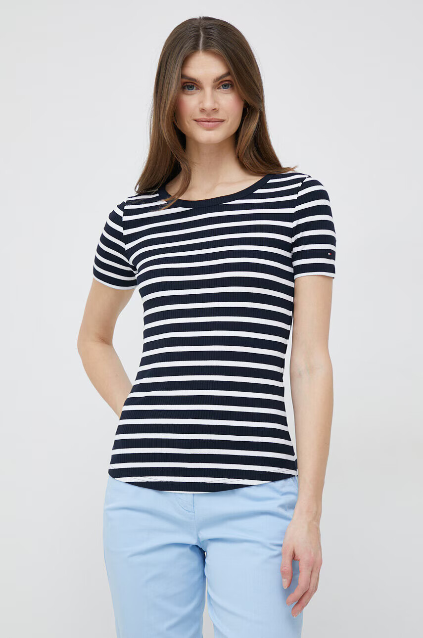Tommy Hilfiger Тениска в черно - Pepit.bg