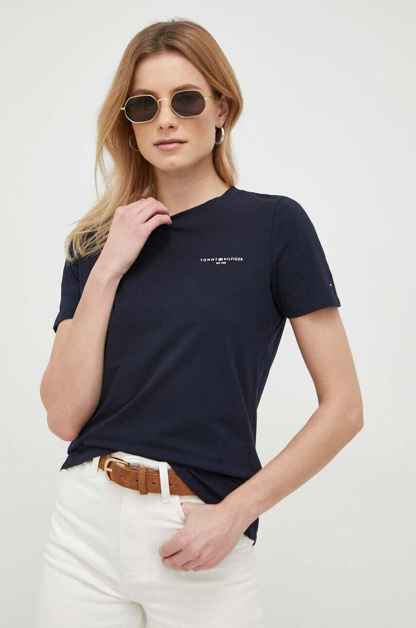Tommy Hilfiger Тениска в тъмносиньо - Pepit.bg