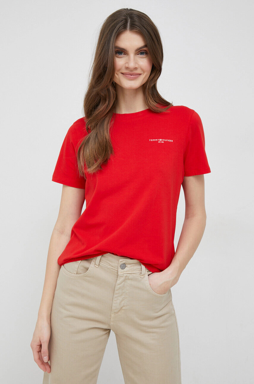 Tommy Hilfiger Тениска в червено - Pepit.bg