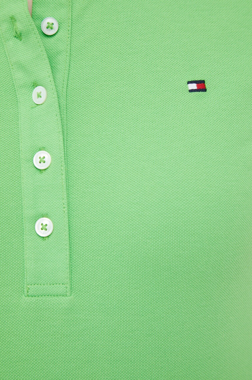 Tommy Hilfiger Тениска с яка в зелено - Pepit.bg