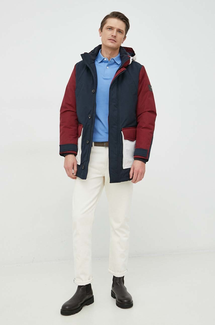 Tommy Hilfiger Тениска с яка в бежово - Pepit.bg