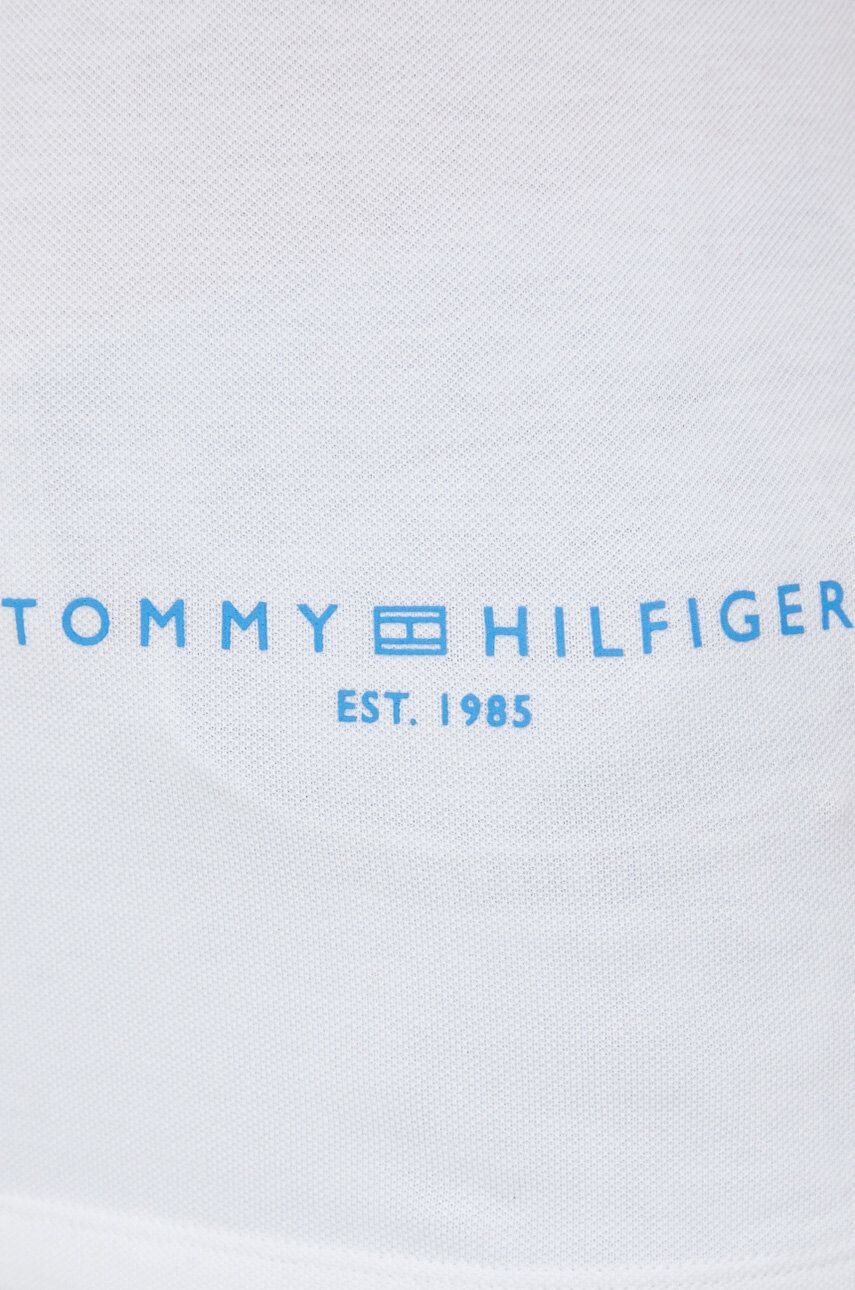 Tommy Hilfiger Тениска с яка в бяло - Pepit.bg