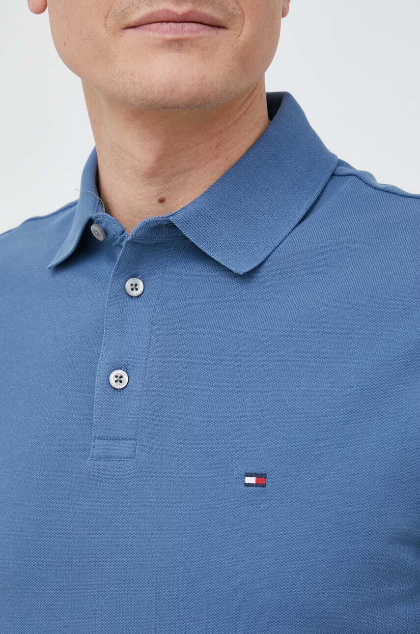 Tommy Hilfiger Тениска с яка в розово - Pepit.bg