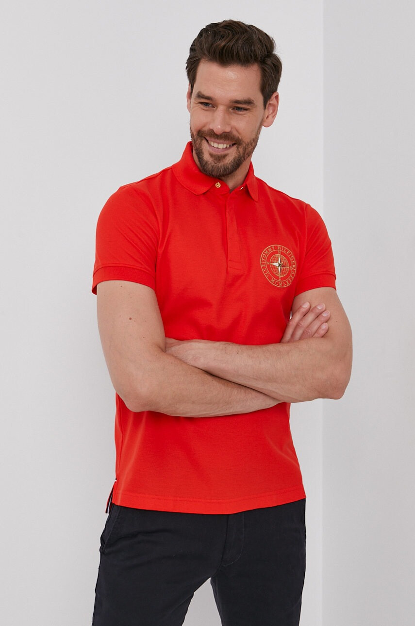 Tommy Hilfiger Тениска с яка - Pepit.bg