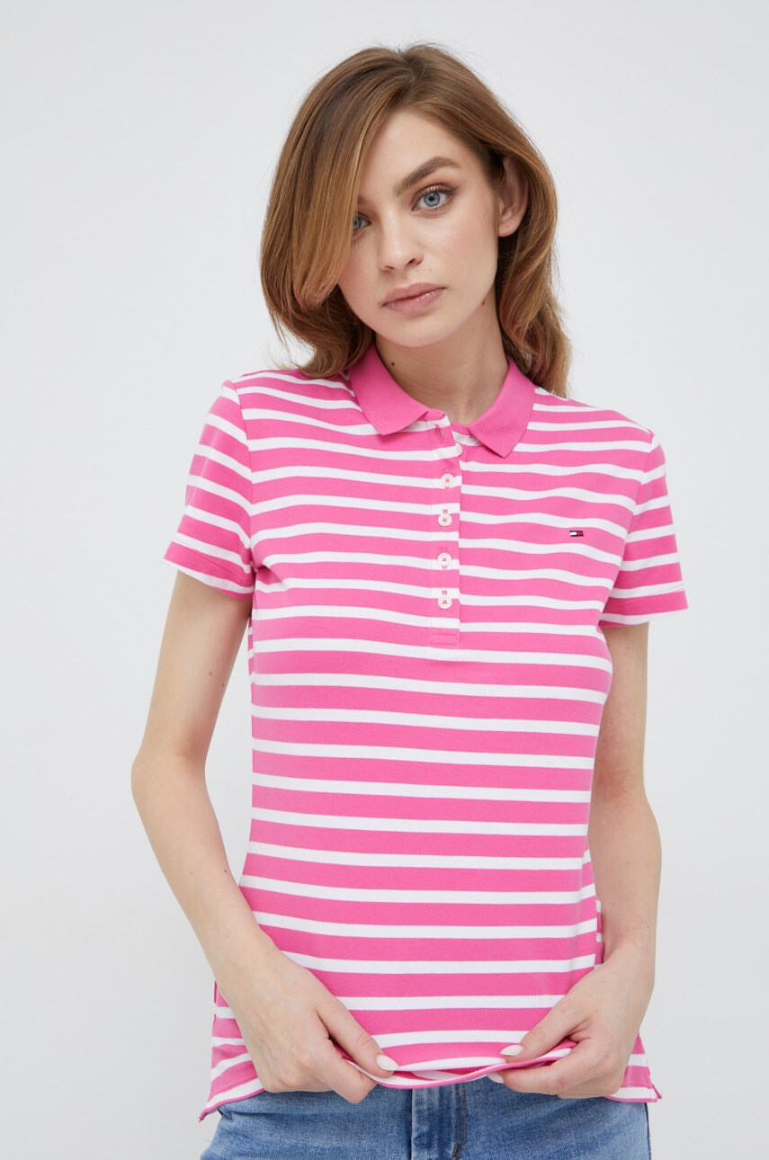 Tommy Hilfiger Тениска с яка - Pepit.bg
